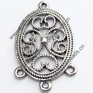 Connector, Zinc Alloy Jewelry Findings, 20x33mm, Sold by Bag