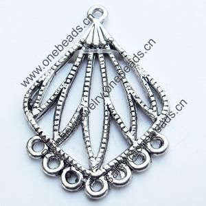 Connector, Zinc Alloy Jewelry Findings, 23x33mm, Sold by Bag