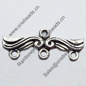 Connector, Zinc Alloy Jewelry Findings, 32x13mm, Sold by Bag