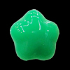 Imitate Jade Resin Cabochons, Flower 10mm, Sold by Bag
