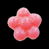 Imitate Jade Resin Cabochons, Flower 9mm, Sold by Bag