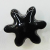 Imitate Jade Resin Cabochons, Flower 9mm, Sold by Bag