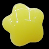 Imitate Jade Resin Cabochons, Flower 14mm, Sold by Bag