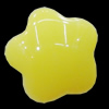Imitate Jade Resin Cabochons, Flower 14mm, Sold by Bag