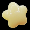 Imitate Jade Resin Cabochons, Flower 14mm, Sold by Bag