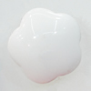 Imitate Jade Resin Cabochons, Flower 13mm, Sold by Bag