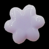 Imitate Jade Resin Cabochons, Flower 18mm, Sold by Bag