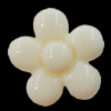 Imitate Jade Resin Cabochons, Flower 18mm, Sold by Bag