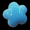 Imitate Jade Resin Cabochons, Flower 18mm, Sold by Bag