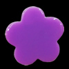 Imitate Jade Resin Cabochons, Flower 30mm, Sold by Bag