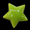 Imitate Jade Resin Cabochons, Star 26mm Sold by Bag