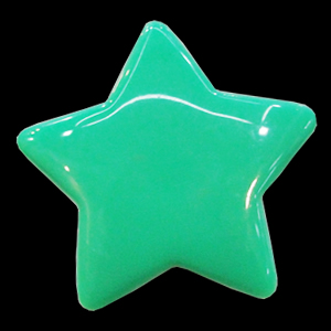 Imitate Jade Resin Cabochons, Star 48mm Sold by Bag
