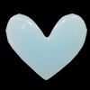 Imitate Jade Resin Cabochons, Heart 17x20mm Sold by Bag