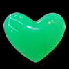 Imitate Jade Resin Cabochons, Heart 17x22mm Sold by Bag