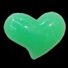 Imitate Jade Resin Cabochons, Heart 35x26mm Sold by Bag