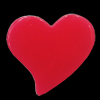 Imitate Jade Resin Cabochons, Heart 36x32mm Sold by Bag