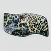 Resin Cabochons, No-Hole Jewelry findings, 23x37mm, Sold by Bag  