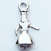 Pendant, Zinc Alloy Jewelry Findings, 9x18mm, Sold by Bag