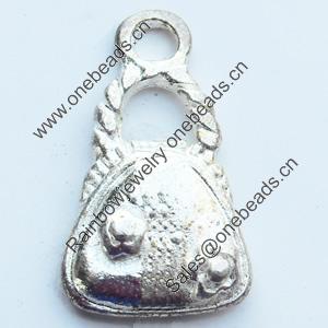 Pendant, Zinc Alloy Jewelry Findings, Bag, 10x17mm, Sold by Bag