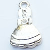 Pendant, Zinc Alloy Jewelry Findings, Dress, 13x20mm, Sold by Bag