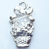 Pendant, Zinc Alloy Jewelry Findings, 11x22mm, Sold by Bag