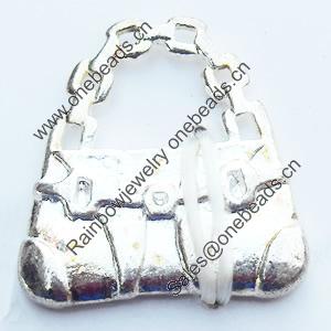 Pendant, Zinc Alloy Jewelry Findings, 17x17mm, Sold by Bag