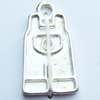 Pendant, Zinc Alloy Jewelry Findings, 11x20mm, Sold by Bag