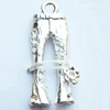 Pendant, Zinc Alloy Jewelry Findings, 13x28mm, Sold by Bag