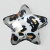 Resin Cabochons, No-Hole Jewelry findings, Faceted Star 12mm, Sold by Bag  