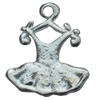 Pendant, Zinc Alloy Jewelry Findings, Skirt, 13x15mm, Sold by Bag