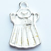 Pendant, Zinc Alloy Jewelry Findings, 13x20mm, Sold by Bag