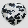 Resin Cabochons, No-Hole Jewelry findings, Faceted Heart 39x39mm, Sold by Bag  