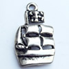 Pendant, Zinc Alloy Jewelry Findings, 12x21mm, Sold by Bag