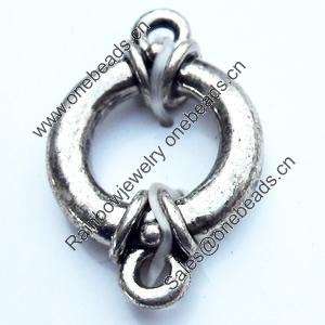 Connector, Zinc Alloy Jewelry Findings, 15x23mm, Sold by Bag
