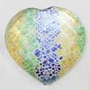Resin Cabochons, No-Hole Jewelry findings, Faceted Heart 39x39mm, Sold by Bag  