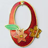 Pendant, Zinc Alloy Jewelry Findings, 42x54mm, Sold by Bag