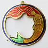 Pendant, Zinc Alloy Jewelry Findings, 45x49mm, Sold by Bag  
