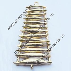 Connector, Zinc Alloy Jewelry Findings, 20x39mm, Sold by Bag  