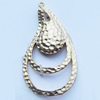 Pendant, Zinc Alloy Jewelry Findings, 21x40mm, Sold by Bag  