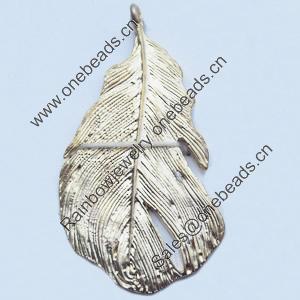 Pendant, Zinc Alloy Jewelry Findings, 25x48mm, Sold by Bag  