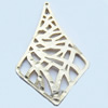 Pendant, Zinc Alloy Jewelry Findings, 30x47mm, Sold by Bag  
