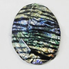 Resin Cabochons, No-Hole Jewelry findings, Faceted Flat Oval 25x35mm, Sold by Bag  