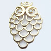 Pendant, Zinc Alloy Jewelry Findings, 31x44mm, Sold by Bag  