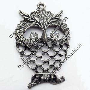 Pendant, Zinc Alloy Jewelry Findings, 37x60mm, Sold by Bag  