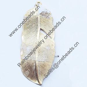 Pendant, Zinc Alloy Jewelry Findings, 17x43mm, Sold by Bag  