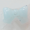 Imitate Jade Resin Cabochons, Bowknot 6x8mm Sold by Bag  
