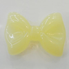 Imitate Jade Resin Cabochons, Bowknot 28x21mm Sold by Bag  