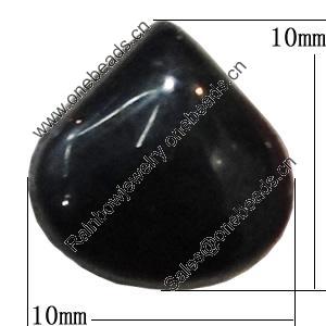 Imitate Jade Resin Cabochons, Teardrop 10x10mm Sold by Bag  