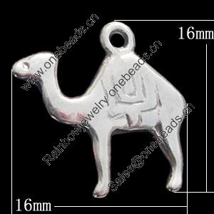 Pendant, Zinc Alloy Jewelry Findings, Animal 16x16mm, Sold by Bag