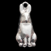 Pendant, Zinc Alloy Jewelry Findings, Animal 12x26mm, Sold by Bag